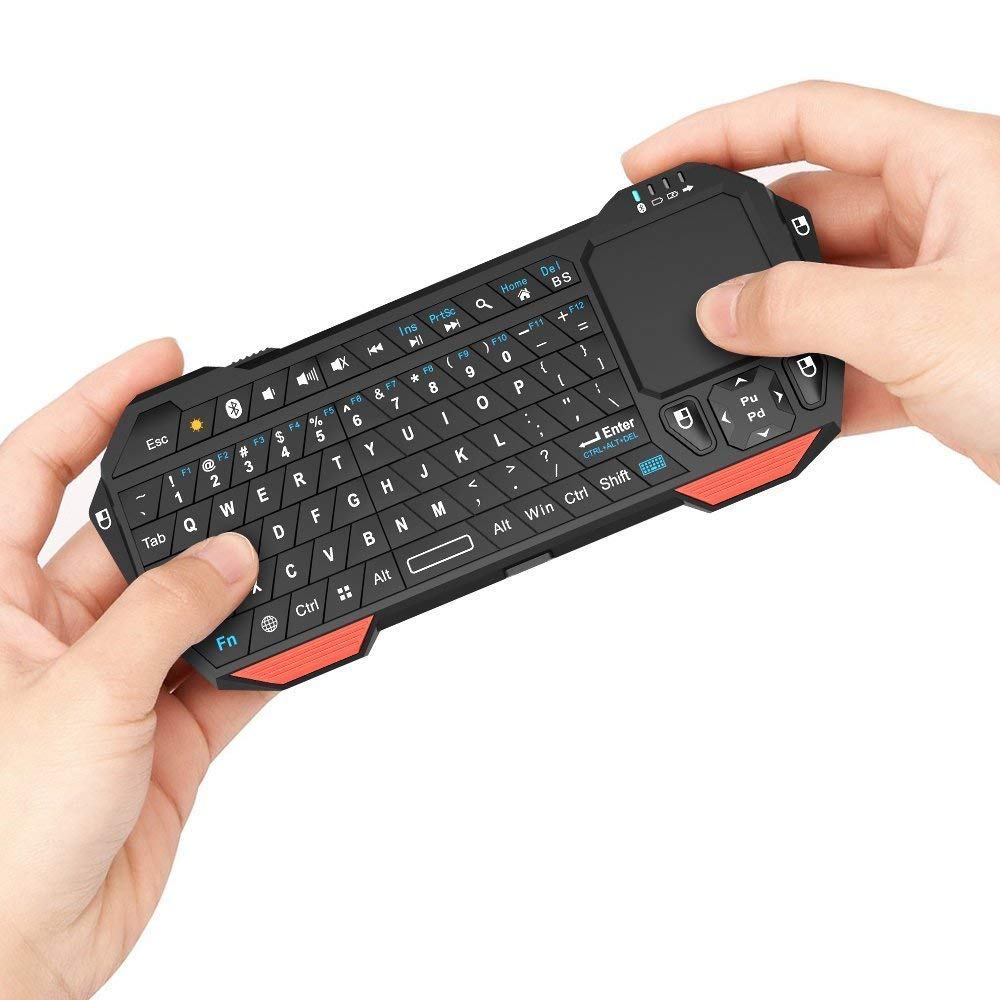 Mini Wireless Bluetooth Keyboard Built-in Mouse Function